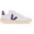 VEJA V-12 Leather Sneakers EXTRA WHITE COSMOS