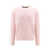 Palm Angels Wool sweater with embroidered logo Pink