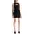 Off-White Layered Sleeveless Mini Dress With BLACK WHITE