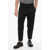 Neil Barrett Stretch Cotton Tom Pants With Ankle Zip Black