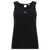 Pinko Pinko Tank Top With "Love Birds" Embroidery Black