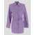 THE ATTICO The Attico Margot Cotton Shirt Dress PURPLE