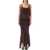 THE ATTICO The Attico Midi Dress Brown