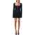 THE ATTICO The Attico Big Zip Mini Dress Black