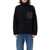 JW Anderson JW Anderson Leather Patchpocket High Neck Knit Black