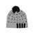 Thom Browne Thom Browne Cable Hat With 4/Bar Stripe Grey