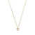 Salvatore Ferragamo Salvatore Ferragamo Gancini Crystal Small Necklace Gold