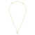 Salvatore Ferragamo Salvatore Ferragamo Gancini Crystal Small Necklace Gold