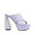 SI ROSSI Si Rossi Leather Heel Mules Purple