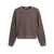 Acne Studios Acne Studios Logo Cotton Sweatshirt Brown