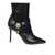 Balmain Balmain Calf Leather Ankle Boot Black