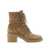 Gianvito Rossi Gianvito Rossi "Foster" Lace-Up Boots Beige