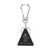 Moncler Moncler Triangle Key Ring Accessories Black