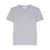 MAISON KITSUNÉ Grey Crewneck T-Shirt With Fox Head Logo Patch On The Sleeve In Cotton Woman GREY