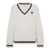 Brunello Cucinelli Brunello Cucinelli Cashmere V-Necked Sweater WHITE