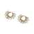 AMINA MUADDI Amina Muaddi Multi Ring Big Earrings Gold