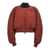 THE ANDAMANE The Andamane 'Sierra' Cropped Bomber Jacket Red