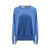 Semicouture Cotton sweater with shirt detail Blue