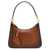 Stella McCartney Openwork logo shoulder bag Brown