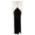 Alessandra Rich Long bow dress White/Black