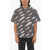 Neil Barrett All Over Thunderbolt Printed Boxy Fit Shirt White