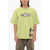 Heron Preston Solid Color Crew-Neck T-Shirt With Contrasting Details Green