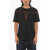 Marcelo Burlon Cotton Crew-Neck T-Shirt With Contrast Print Black