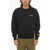 Heron Preston Solid Color Cotton Crew-Neck Sweatshirt Black