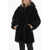 Moose Knuckles Faux Fur State Bunny Jacket With Hood Black