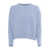 Kangra BOXING CREWNECK SWEATER WITH BUTTONED SLEEVES Light Blue