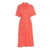 Peserico Coral colored midi dress Red