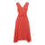 Peserico Coral colored midi dress Red