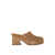 Gianvito Rossi Gianvito Rossi Lyss 55 Clogs With Suede Platform BROWN