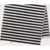 AMI Paris Striped Beach Towel BLACK