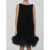 Valentino Garavani Mini Dress With Feathers BLACK