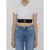 Alexander Wang Cheerleader Polo Top WHITE