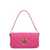 Pinko Pinko Mini Love Click Leather Baguette Bag Purple