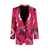 Pinko Pinko Single-Breasted Viscose Blazer Purple