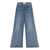 MOTHER Mother The Fly Cut High-Rise Flared Jeans Navy