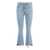 MOTHER Mother The Insider Crop Step Chew Stretch Cotton Jeans Navy