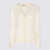 Tory Burch Tory Burch White Wool-Silk Blend Top Beige