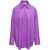 GIUSEPPE DI MORABITO Purple Shirt With Crystal Embellishment All-Over In Cotton Woman Purple