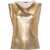 RABANNE Rabanne Aluminum Top With A Draped Neckline Gold