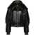 THE ATTICO The Attico Leather Bomber Jacket Black