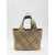 Burberry Medium Check Tote Bag Beige