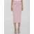 Self-Portrait Knit Midi Skirt PINK