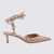 Valentino Garavani Valentino Garavani Rose Cannelle Leather Rockstud Slingback Pumps Beige