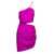 GAUGE81 'Midori' One-Shoulder Mini Hot Pink Dress With Cut-Out Detail In Silk Woman Gauge81 Purple