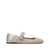 Valentino Garavani Valentino Garavani Vlogo Locker Leather Strass Embellished Ballets SILVER