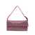 Benedetta Bruzziches Vitty La Grande Shoulder Bag With All-Over Crystal Embellishment In Rhinestone Mesh Woman Purple